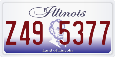 IL license plate Z495377