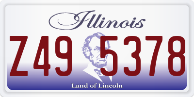 IL license plate Z495378