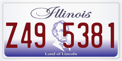 IL license plate Z495381