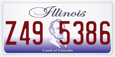 IL license plate Z495386