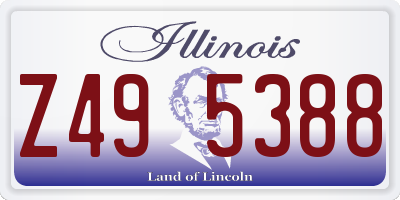IL license plate Z495388