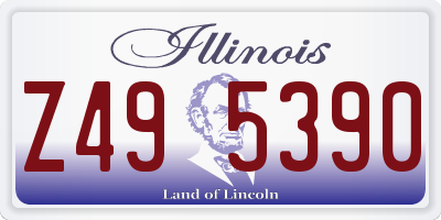 IL license plate Z495390
