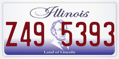 IL license plate Z495393