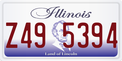 IL license plate Z495394
