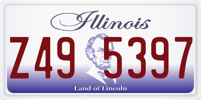 IL license plate Z495397