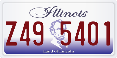 IL license plate Z495401