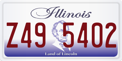 IL license plate Z495402