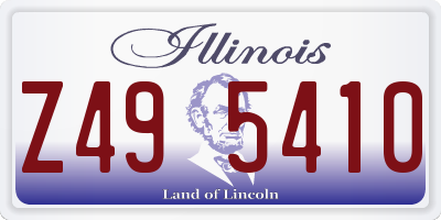 IL license plate Z495410