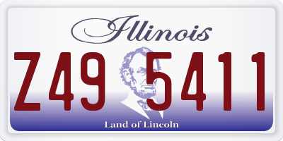 IL license plate Z495411