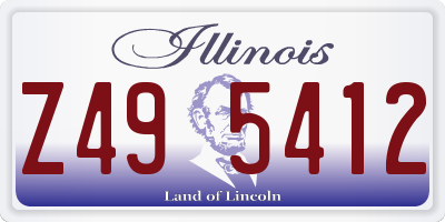 IL license plate Z495412