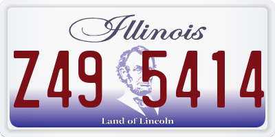 IL license plate Z495414