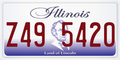 IL license plate Z495420