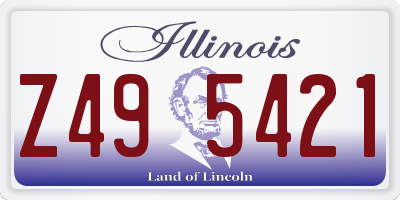 IL license plate Z495421