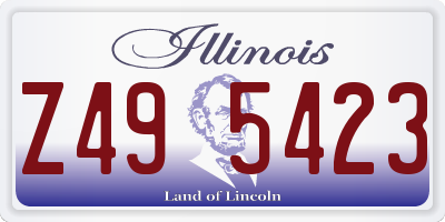IL license plate Z495423