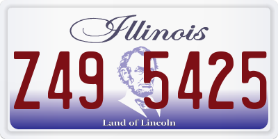 IL license plate Z495425