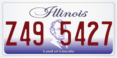 IL license plate Z495427