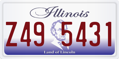 IL license plate Z495431