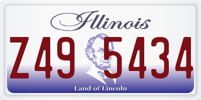 IL license plate Z495434