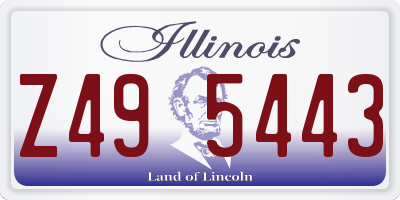 IL license plate Z495443