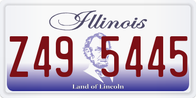 IL license plate Z495445