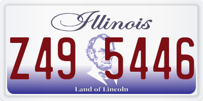 IL license plate Z495446