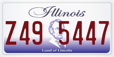 IL license plate Z495447