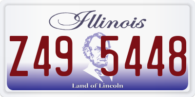 IL license plate Z495448