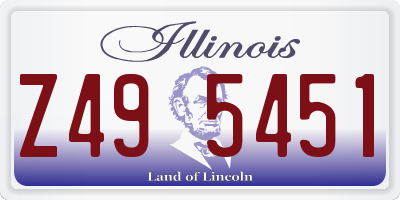 IL license plate Z495451