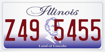 IL license plate Z495455