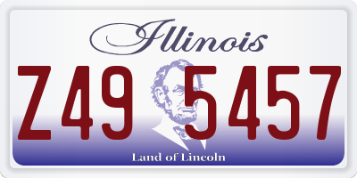 IL license plate Z495457