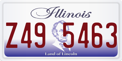 IL license plate Z495463