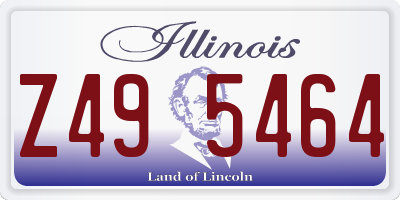IL license plate Z495464