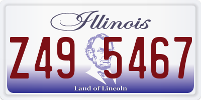 IL license plate Z495467