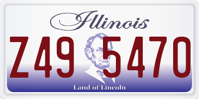 IL license plate Z495470