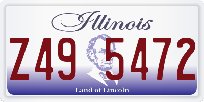 IL license plate Z495472