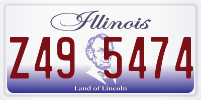 IL license plate Z495474