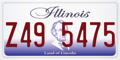 IL license plate Z495475