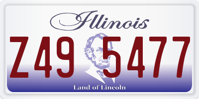 IL license plate Z495477