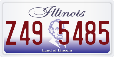 IL license plate Z495485