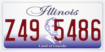 IL license plate Z495486