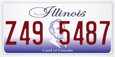 IL license plate Z495487