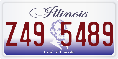 IL license plate Z495489