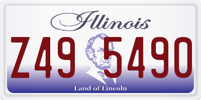IL license plate Z495490