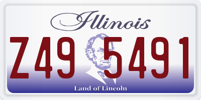 IL license plate Z495491