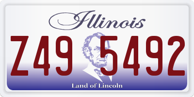IL license plate Z495492