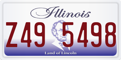 IL license plate Z495498