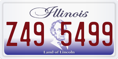 IL license plate Z495499