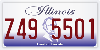IL license plate Z495501