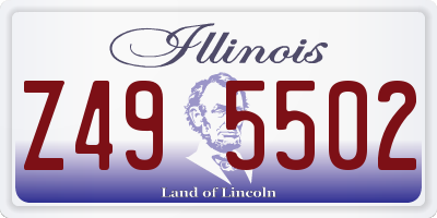 IL license plate Z495502