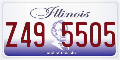 IL license plate Z495505